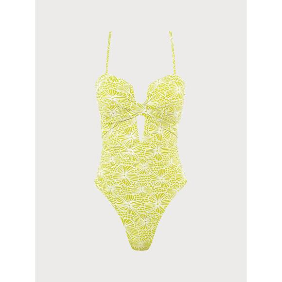 Berlook- Large Floral Textured Swimsuit - Picture 3 of 6